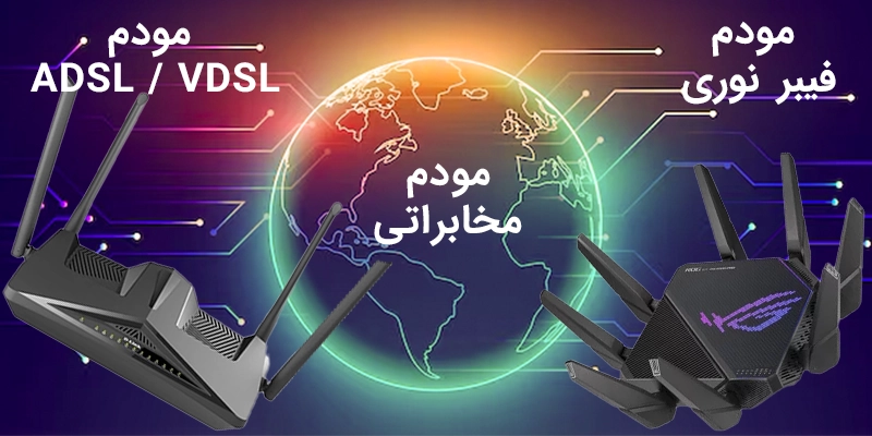 modemiran.ir communications modems adsl vdsl fiber optic modem poster مودم مخابراتی و 5 مدل برتر ADSL VDSL