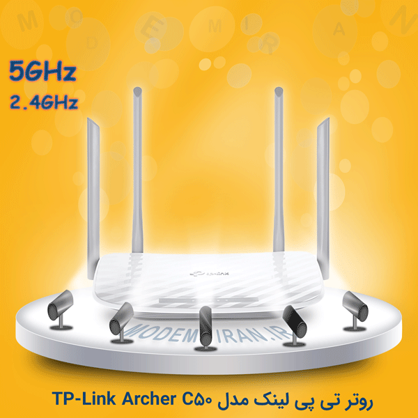 روتر بیسیم TP-LINK مدل Archer C50 کارکرده - استوک