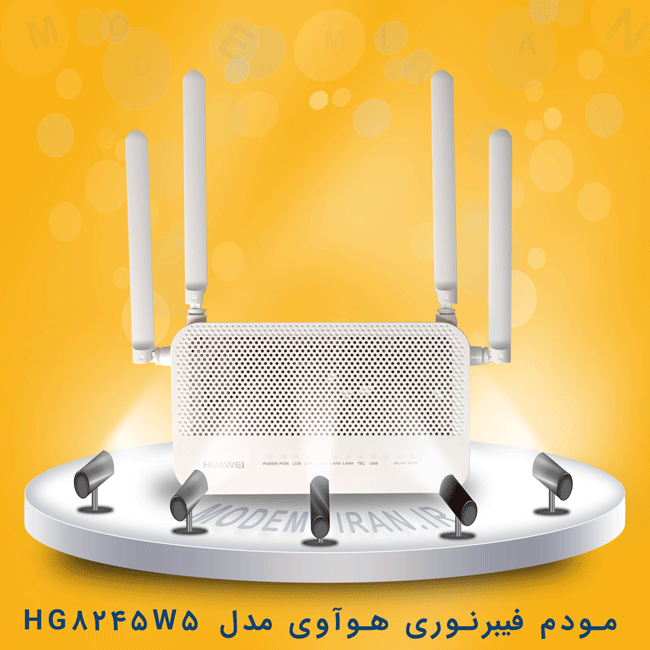 مودم فیبرنوری Gpon-ONT هوآوی مدل Huawei HG8245W5 کارکرده - استوک
